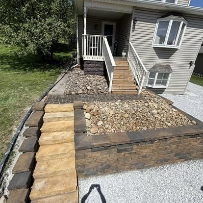 Polished yard after landscaping transformation